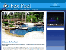 Tablet Screenshot of foxpoolconstruction.com